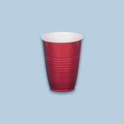 Vaso plástico 12oz Rojo  (480 unidades)