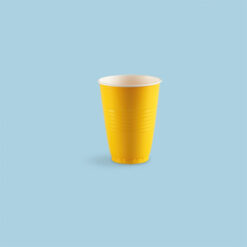Vaso plástico 12oz Amarillo (480 unidades)
