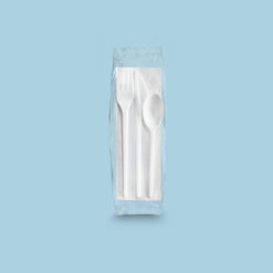 Set TAMI Servilleta, tenedor+cuchillo+cuchara sopera (500 unidades)