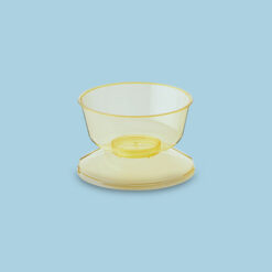 Copa Veneciana Murano 8oz Amarillo Cristal con tapa (500 unidades)
