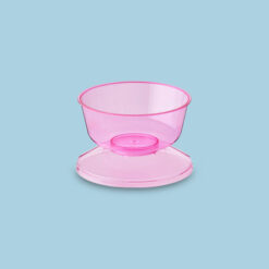 Copa Veneciana Murano 8oz Rosa Cristal con tapa (500 unidades)